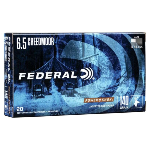 Патрон нарізний Federal Power Shok 6.5 Creedmoor SP 140 гр - фото