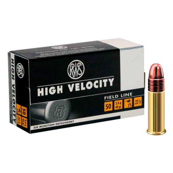 Патрон нарізний 22LR RUAG RWS High Velosity HP куля LHP 40гр - фото