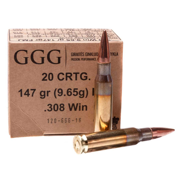 Патрон нарізний 308Win GGG 147g. - фото