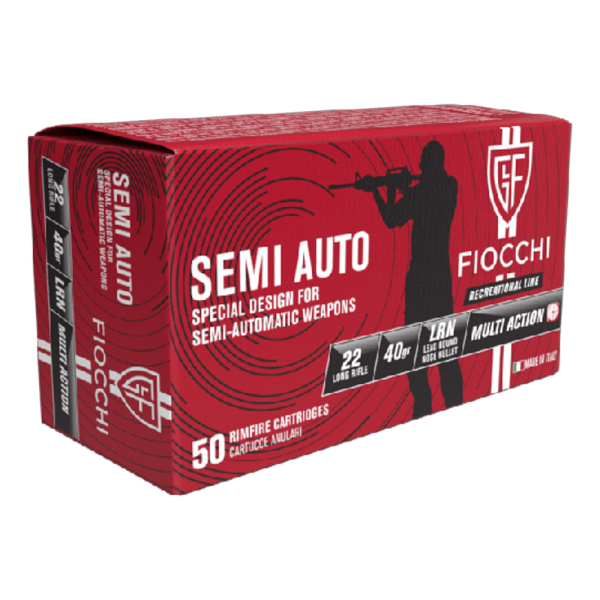 Патрон нарізний 22LR Fiocchi Semi Auto LRN 40rp - фото