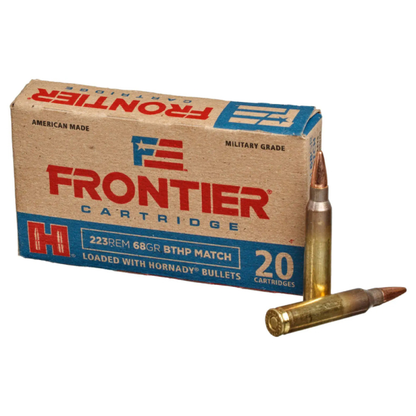 Патрон нарізний 223Rem Hornady Frontier BTHP 68r - фото