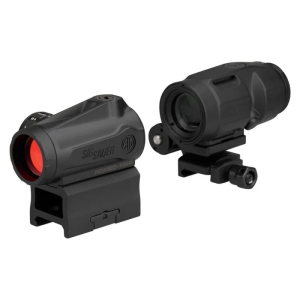 Комплект Sig Sauer Optics колiматор ROMEO-MSR Gen II 2 MOA і магніфер JULIET3-MICRO 3X22MM - фото